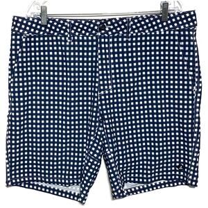 Sperry Gingham Flat Front Chino Shorts Mens 36 Summer Casual Coastal Vacation
